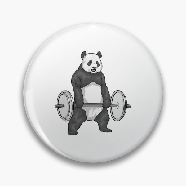 Item preview, Panda Bodybuilder Dumbbell Bodybuilding designed and sold by Snabdesign84.