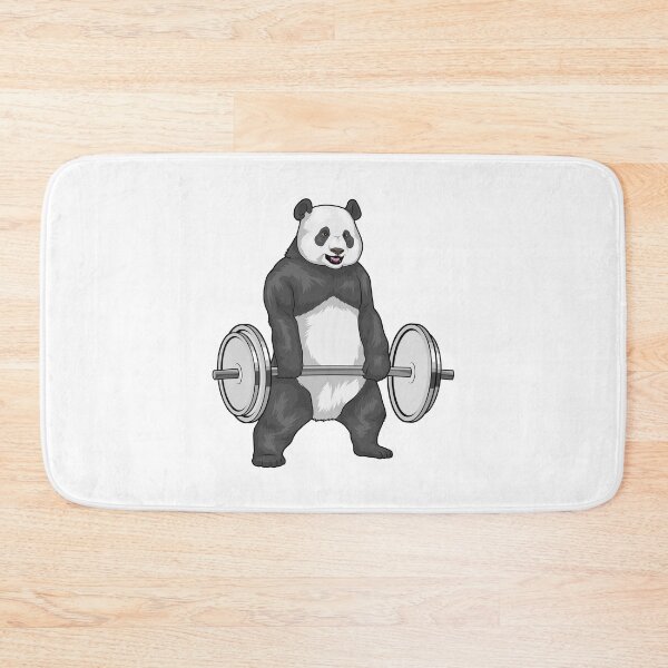 Item preview, Panda Bodybuilder Dumbbell Bodybuilding designed and sold by Snabdesign84.
