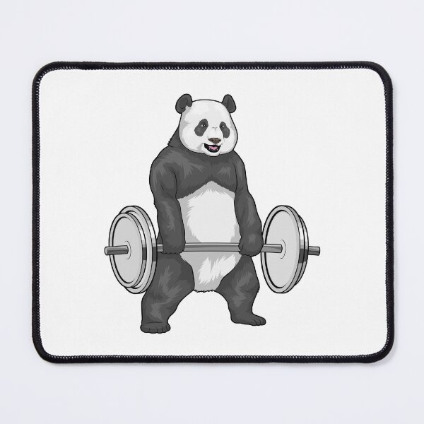 Item preview, Panda Bodybuilder Barbell Bodybuilding designed and sold by Snabdesign84.