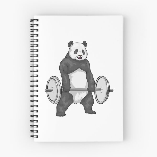Item preview, Panda Bodybuilder Barbell Bodybuilding designed and sold by Snabdesign84.