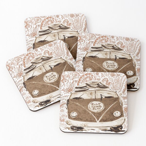 Item preview, PAISLEY SEPIA SANDY SURF VAN  designed and sold by SALTi2Art.
