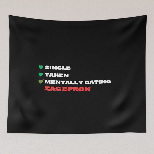 Item preview, Mentally Dating Zac Efron - White Fonts designed and sold by Itsheartshop.