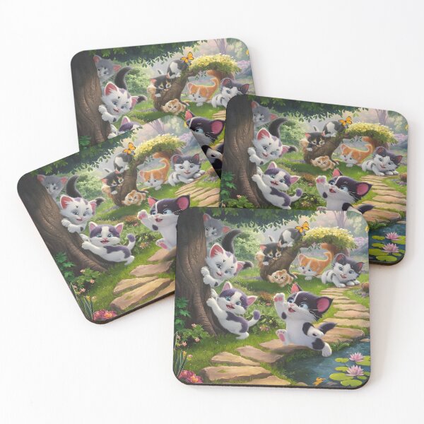 Item preview, Garden Frolics: Adventures of Playful Kitties designed and sold by Hansterhs.