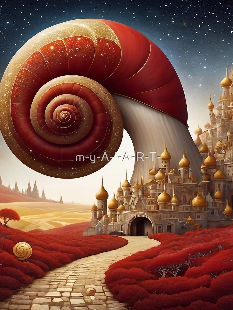 Thumbnail 3 of 3, Scarf, Snail Shell designed and sold by M-Y-A-R-T-.