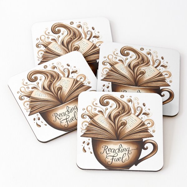 Item preview, Coffee and Books Fusion Art: Reader's Delight Print designed and sold by ashdenent.