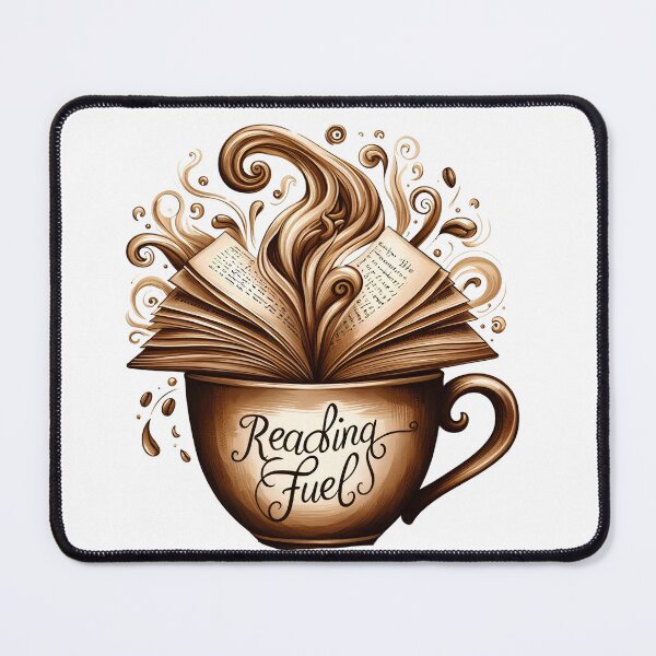 Item preview, Coffee and Books Fusion Art: Reader's Delight Print designed and sold by ashdenent.
