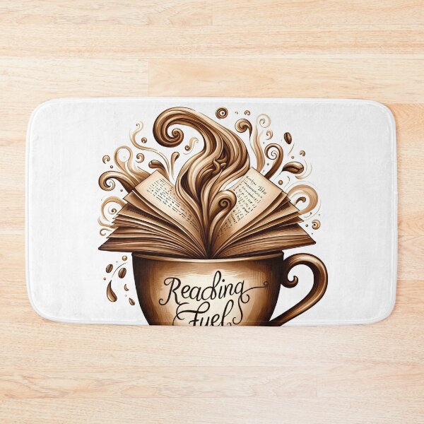 Item preview, Coffee and Books Fusion Art: Reader's Delight Print designed and sold by ashdenent.