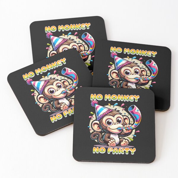 Item preview, No Monkey, No Party designed and sold by 0penvimark.