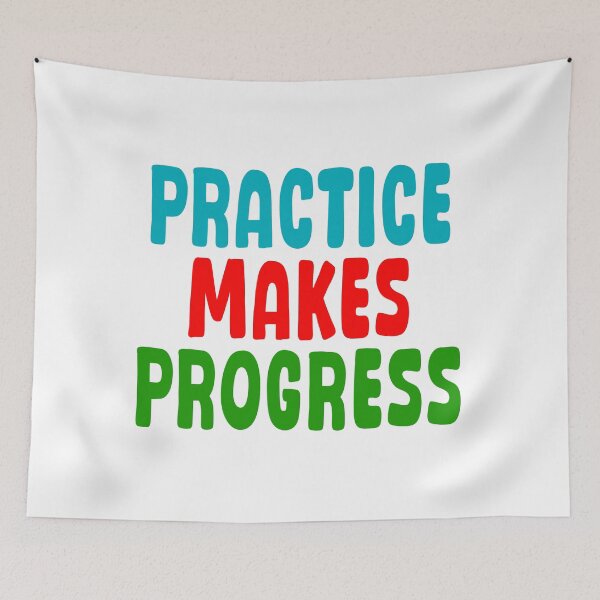 Item preview, Practice Makes Progress designed and sold by Angry Swan Designs.