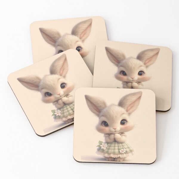 Item preview, Cute little bunny with country dress designed and sold by MyMagicPixel.