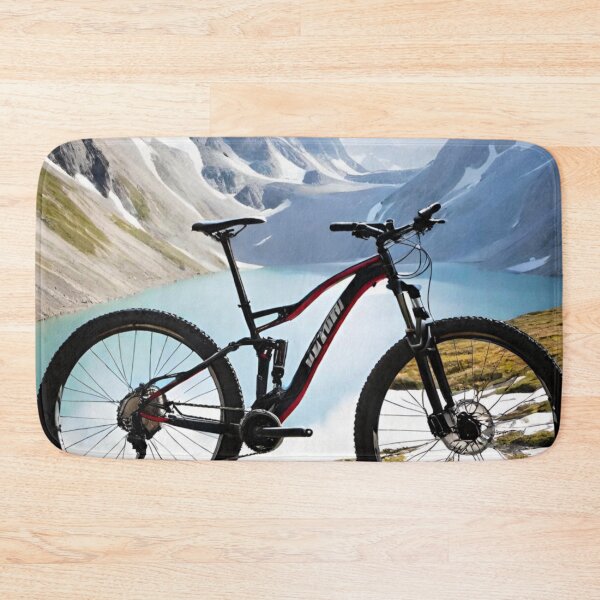 Item preview, MTB Stood in Front of Mountains designed and sold by GrizzlyCollective.