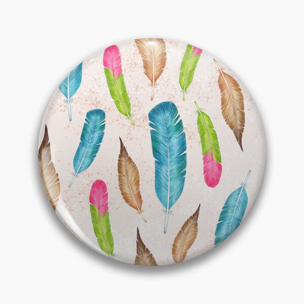 Item preview, Colorful Feathers pattern seamless, Handmade premium designed and sold by Katarzyna Dembek.