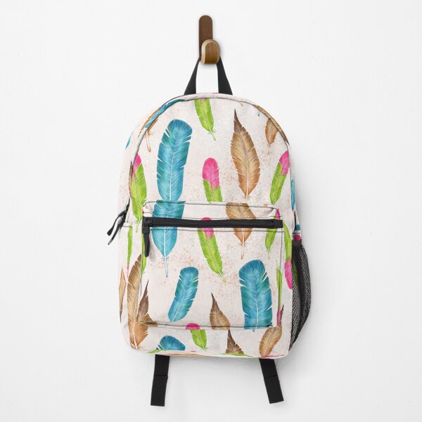 Item preview, Colorful Feathers pattern seamless, Handmade premium designed and sold by Katarzyna Dembek.