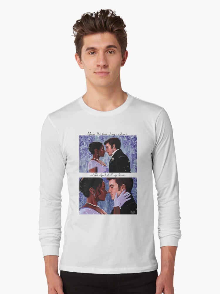 Aperçu 1 sur 5. T-shirt manches longues avec l'œuvre Kate & Anthony Bridgerton fanart créée et vendue par laureneportrait.