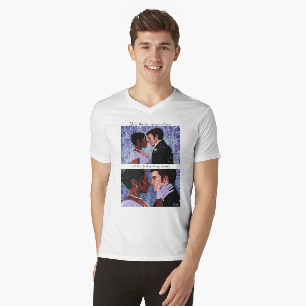 Aperçu de l'œuvre T-shirt col V créée et vendue par laureneportrait.