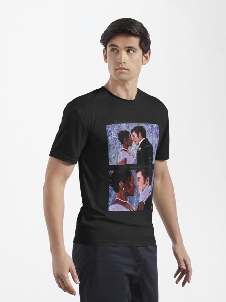 Aperçu 3 sur 7. T-shirt respirant avec l'œuvre Kate & Anthony Bridgerton fanart créée et vendue par laureneportrait.
