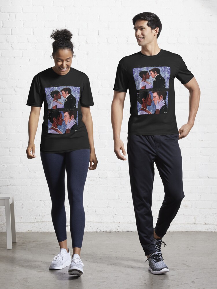 Aperçu 1 sur 7. T-shirt respirant avec l'œuvre Kate & Anthony Bridgerton fanart créée et vendue par laureneportrait.