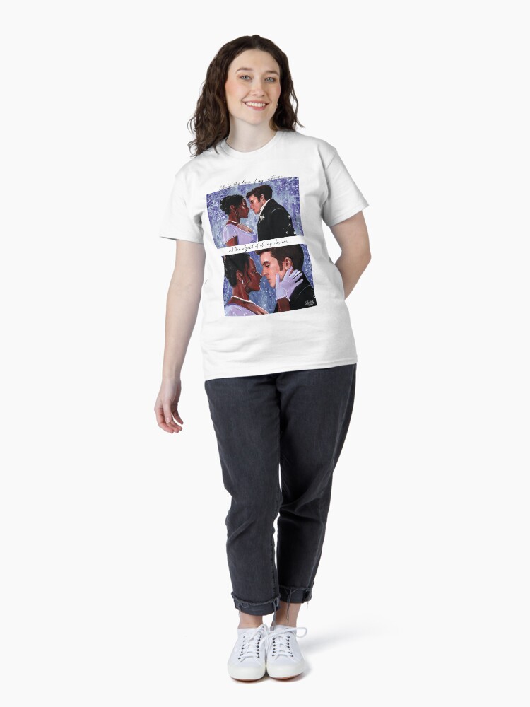 Aperçu 4 sur 7. T-shirt classique avec l'œuvre Kate & Anthony Bridgerton fanart créée et vendue par laureneportrait.