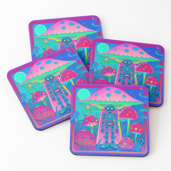 Item preview, Robot and Big Mushroom designed and sold by ChaChaTina.