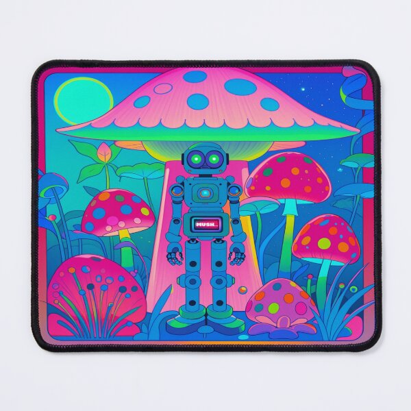 Item preview, Robot and Big Mushroom designed and sold by ChaChaTina.