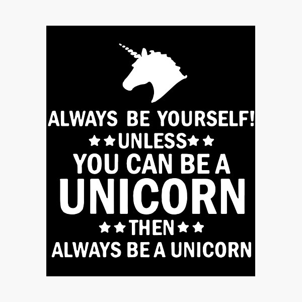 Item preview, Be Yourself Unless You Can Be A Unicorn Women Geek  Unicorn T-Shirts designed and sold by FrankTitus.