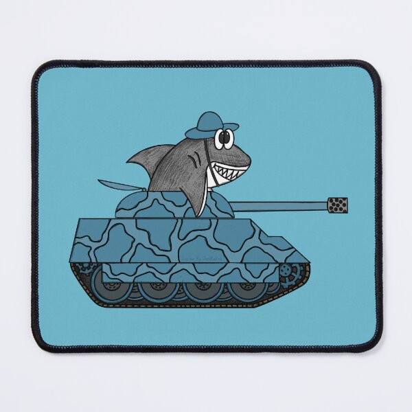 Item preview, Shark Driving A Tank, Marine Biologist Funny designed and sold by doodlerob.