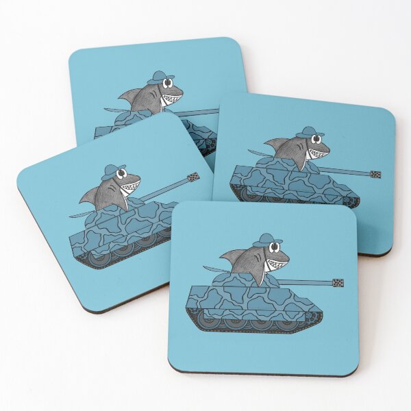Item preview, Shark Driving A Tank, Marine Biologist Funny designed and sold by doodlerob.