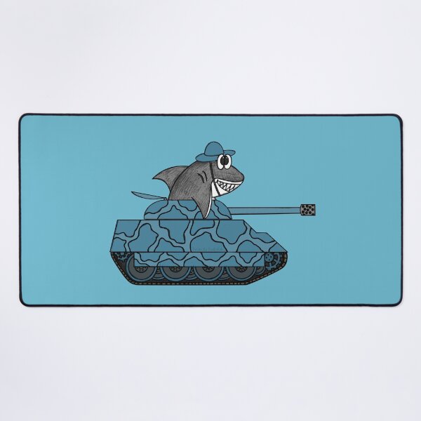 Item preview, Shark Driving A Tank, Marine Biologist Funny designed and sold by doodlerob.