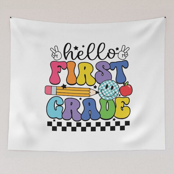Item preview, Hello First Grade In My First Grade Era First Grade Squad 1st Day of School Back To School Retro First Grade (First Day Of School Gift) designed and sold by i-longmanshop.