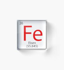 Iron / Eisen German Acrylic Block