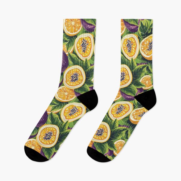 Item preview, Passion fruits and oranges designed and sold by PatternCabinet-.