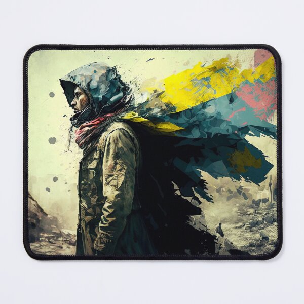 Item preview, Ukrainian soldier in the streets of destroyed city designed and sold by royallexworx.