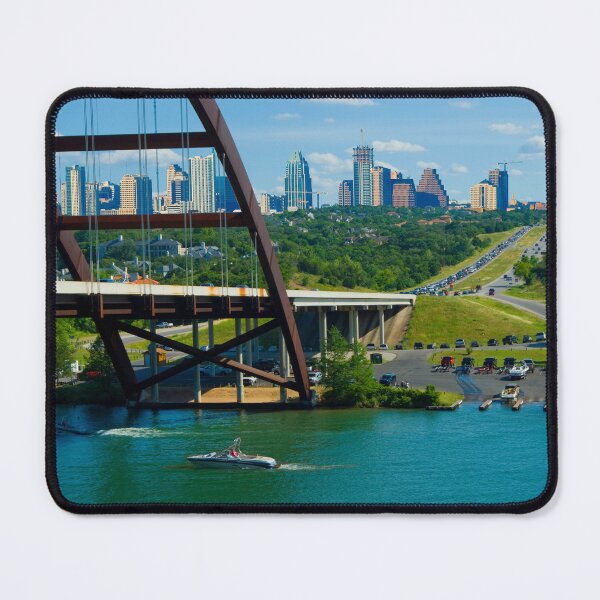 Item preview, Austin Texas Skyline hwy 360 Pennybacker Bridge Colorado River designed and sold by oz10.