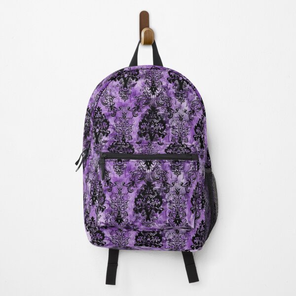 Item preview, Grunge & Gothic Black Lace on Amethyst Pattern designed and sold by AgathaZolastore.