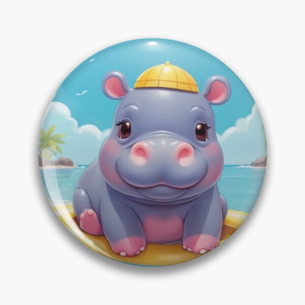 Item preview, Beachside Hippo designed and sold by NeatThingLover.