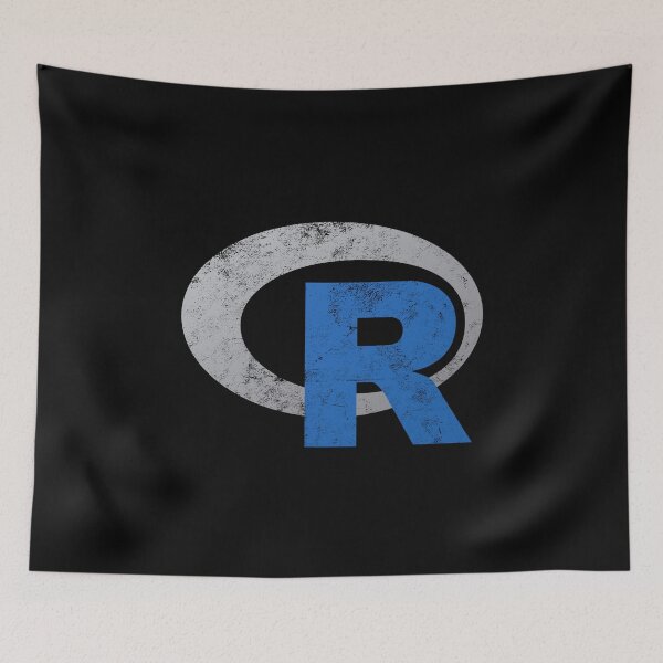 Item preview, R logo programming Vintage Distressed design designed and sold by farhanhafeez.
