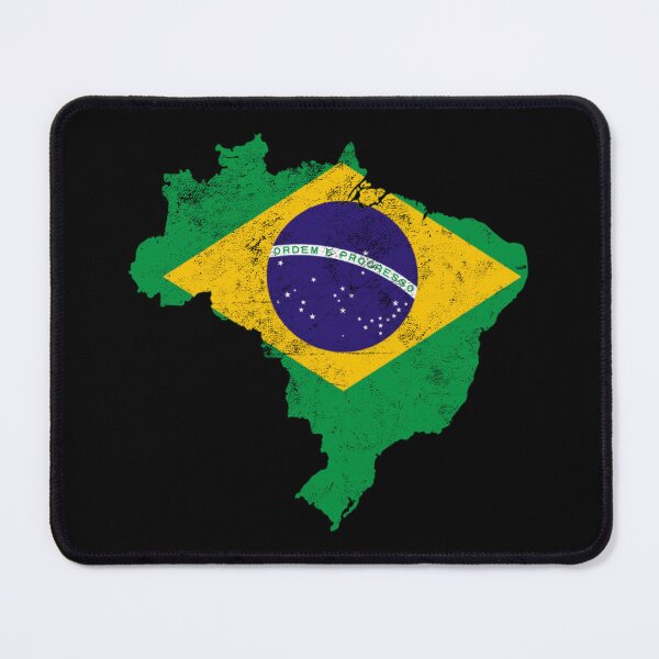 Item preview, Brazil Flag print distressed vintage designed and sold by farhanhafeez.