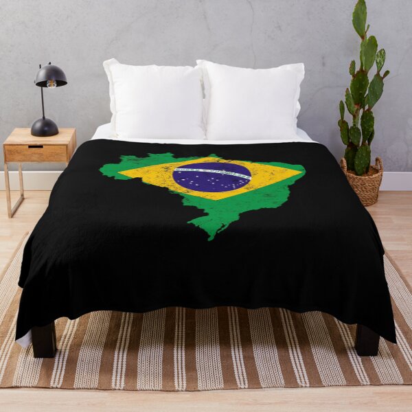 Item preview, Brazil Flag print distressed vintage designed and sold by farhanhafeez.