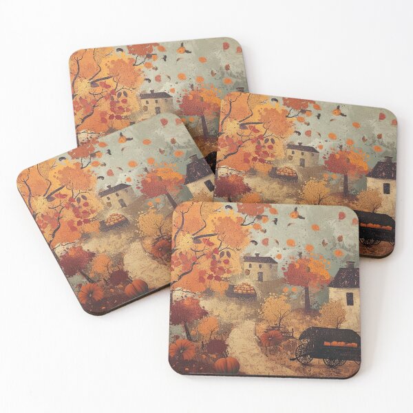 Item preview, Fall Village - Rustic Seasons designed and sold by KootenayDesigns.
