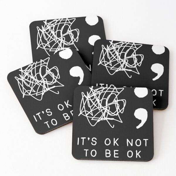 Artikelvorschau,  Also warte. Es ist in Ordnung, nicht in Ordnung zu sein. Suicide Prevention und Suicide Awareness Design. Es ist in Ordnung, nicht in Ordnung zu sein, ist ein durchdachtes Konzept zur Selbstmordprävention und ihrem Bewusstsein unter den Massen. Lassen Si entworfen und verkauft von farhanhafeez.