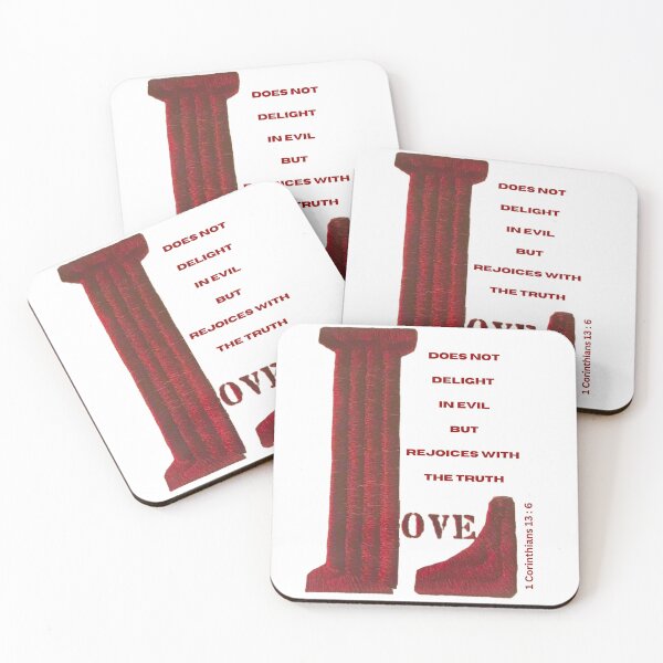Item preview, Love 1 Cor 13:6 designed and sold by BimsJetDesigns.