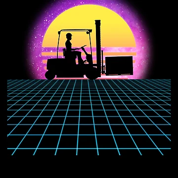 Vorschaubild zum Design Forklift Operator Vaporwave Certified Forklift Operator Gear von DynamicDesign