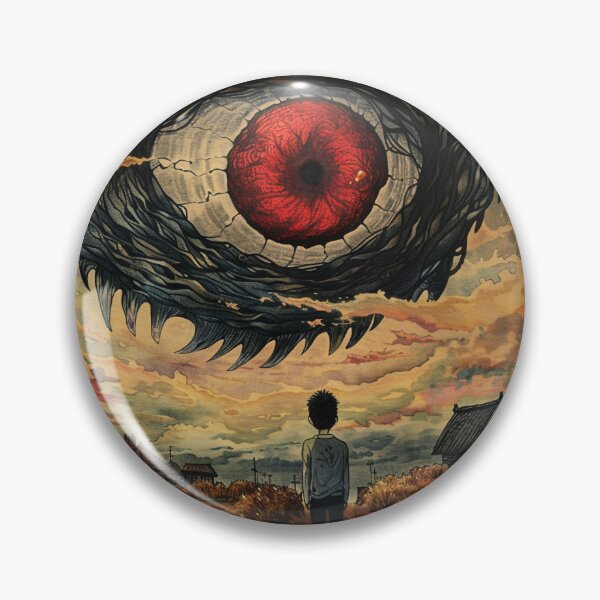 Item preview, giant eye - psychedelic eerie anime boy designed and sold by ForsakenFrames.