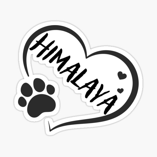 Item preview, Himalaya in a heart with a paw, great gift for dog or cat owners designed and sold by OCS1337.
