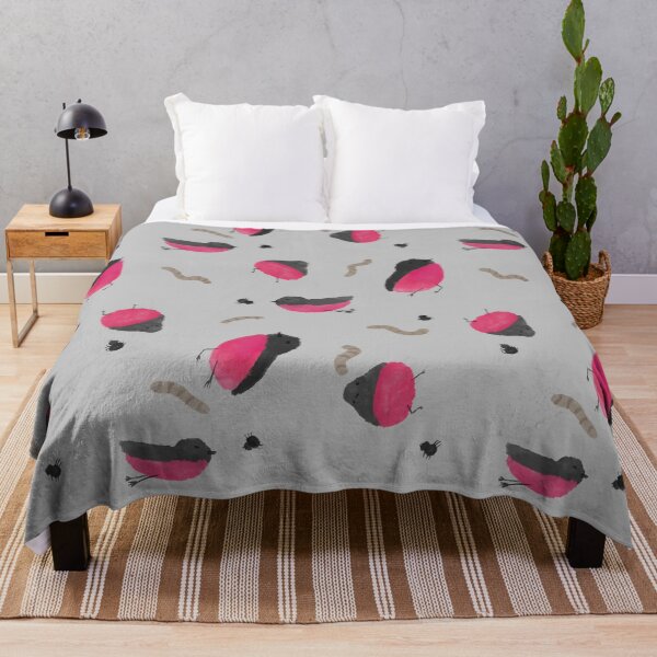 witchy robin Throw Blanket