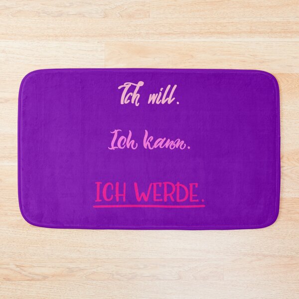 Artikelvorschau, Ich will. Ich kann. Ich werde. - rosa pink entworfen und verkauft von shamrock-illus.