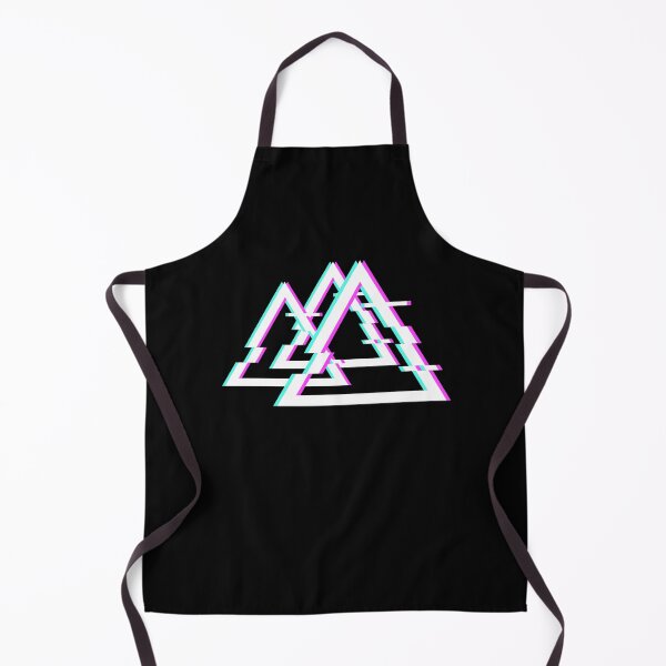 Item preview, Glitch Retro Designs Glitch Goth Lovers Focus Triangles design designed and sold by farhanhafeez.