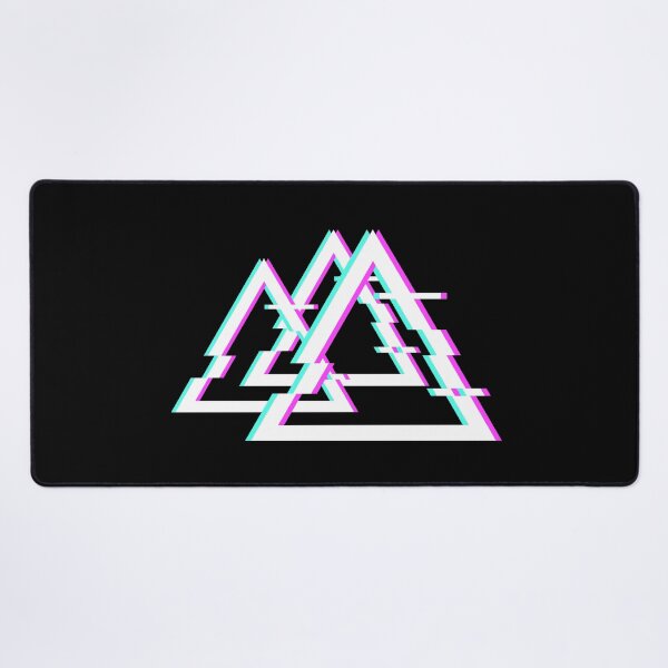 Item preview, Glitch Retro Designs Glitch Goth Lovers Focus Triangles design designed and sold by farhanhafeez.