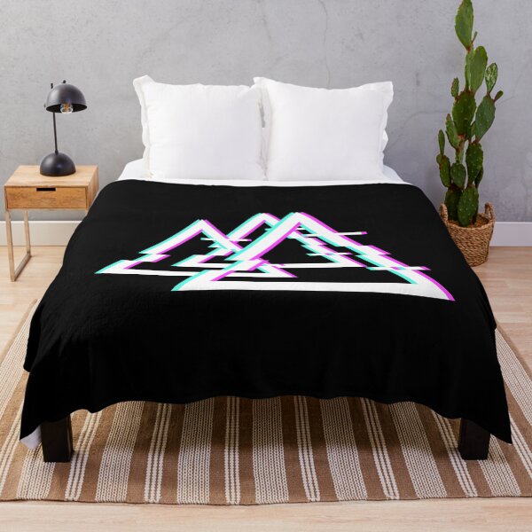 Item preview, Glitch Retro Designs Glitch Goth Lovers Focus Triangles design designed and sold by farhanhafeez.