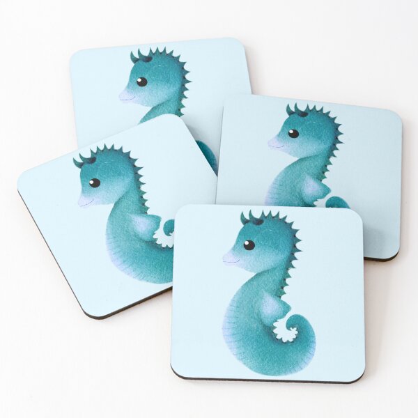 Item preview, bluey cute seahorse - light designed and sold by doveydotdraws.